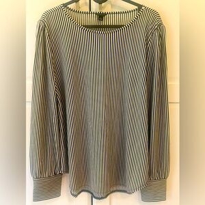 Ann Taylor cuffed blouse LP